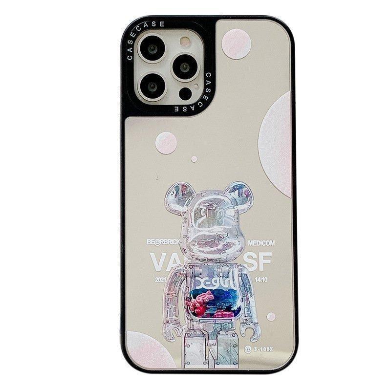 CASETiFY スマホケース 鏡面 ミラー コラボ 熊 かわいい インスタ ins 黒 ブラック アイフォンケース iphone11 iphone12 pro promax iphone13｜ailes2017｜05