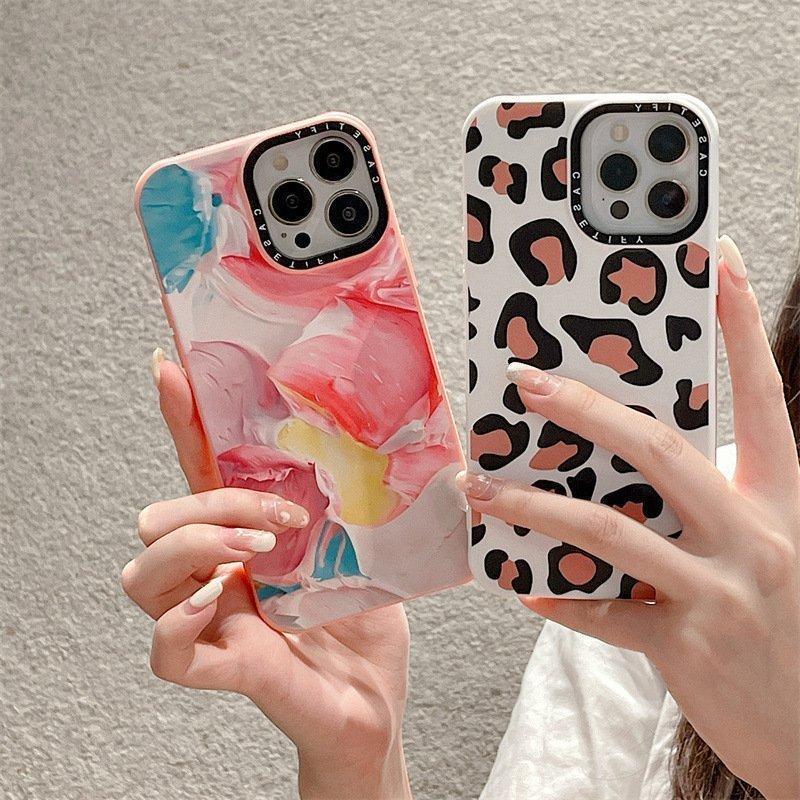 スマホケース casetify 水彩絵 顔料 豹柄 マルチカラー カラフル かわいい インスタ ins アイフォンケース iphone11 iphone12 pro promax iphone13｜ailes2017｜04