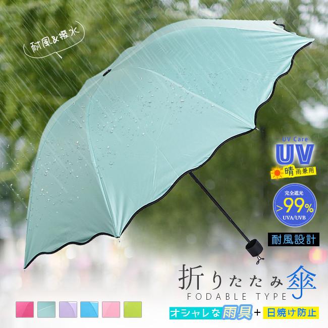 折りたたみ傘 軽量 小さい 晴雨兼用 Uvカット ウェーブヘム 無地 おしゃれ レディース 日傘 雨傘 遮光 遮熱 撥水 軽い コンパクト 折り畳み Tspx0 Ailes 通販 Yahoo ショッピング