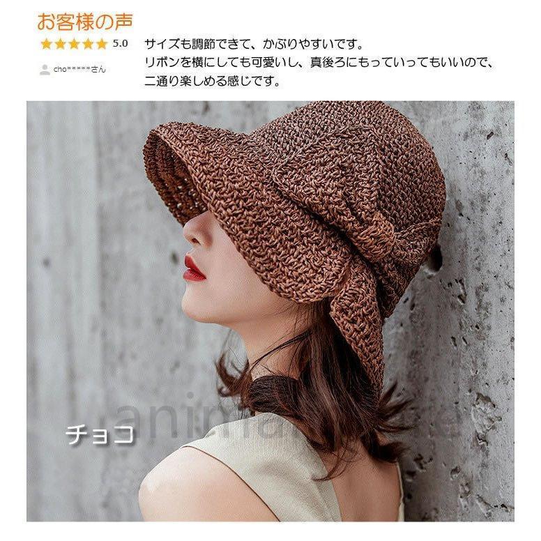 新商品 麦わら帽子 リボン プレゼント 父の日 プレゼント 2022 春 夏 uvカット 日焼け止め｜ailovefashion｜03