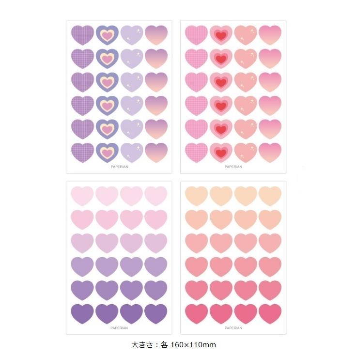 韓国雑貨 文具 ハートシール トレカデコ ステッカーセット ピンク パープル 韓国アイドル 自作グッズ Aim F ショップ Yahoo 店 通販 Yahoo ショッピング