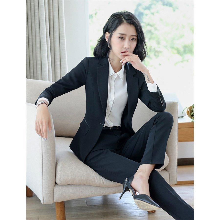 く日はお得♪ スーツレディースメンズスーツ2点セットテーラードパンツ