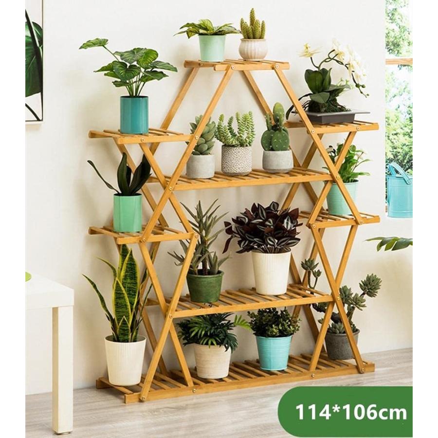 多層の花棚 ガーデンラック 4段 花台 植物棚 盆栽棚4241