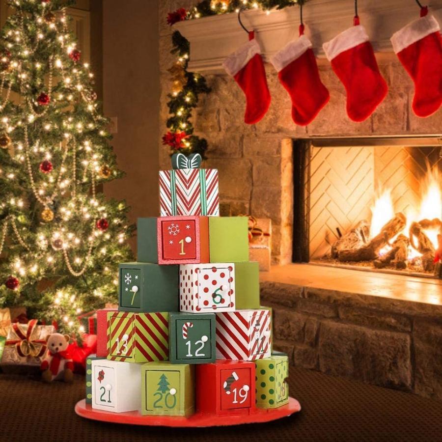 クリスマスカレンダー アドベントカレンダー ウッドボックス ブック型 木製 お菓子入り 収納ボックスハウス カウントダウンカレンダー  :zxh323:エマーブルストアSecond - 通販 - Yahoo!ショッピング