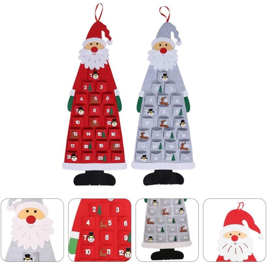 即納 クリスマス クリスマスアドベントカレンダー 壁掛けサンタフェルトアドベント 壁掛けアドベント カレンダーポケット付き24日間 Zxh40 エマーブルストアsecond 通販 Yahoo ショッピング