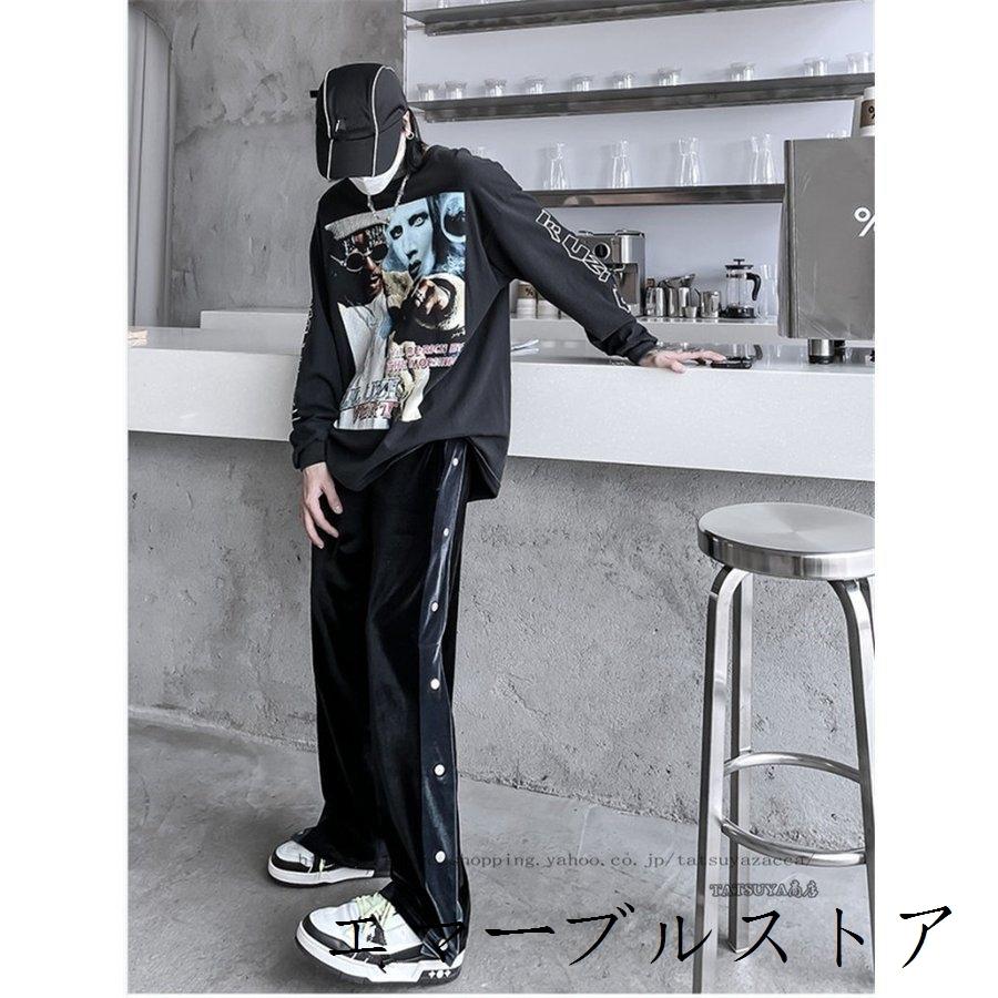 高額売筋 ペアルック カジュアルパンツ ワイドパンツ メンズ ゆったり かっこいい韓国風 個性的 体型カバー 新作代 30代 Recomenda Co