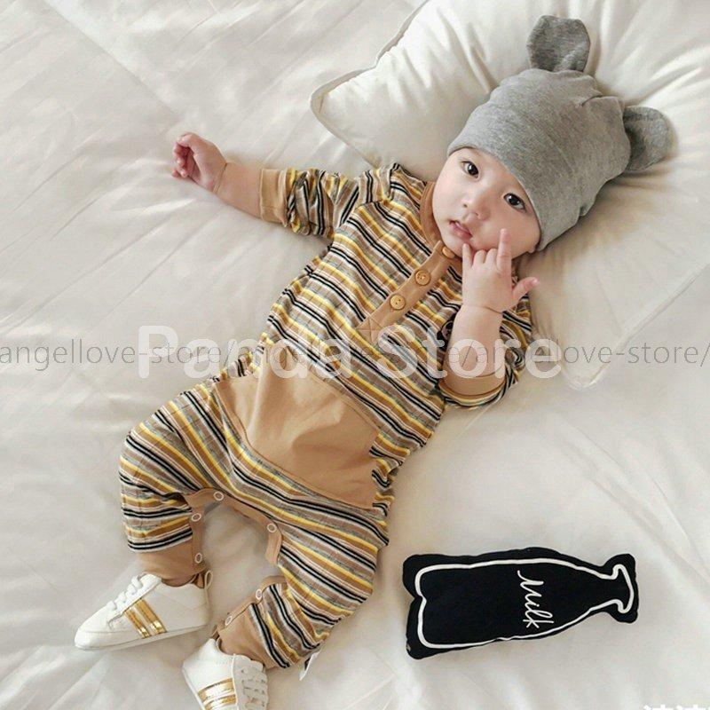 ベビー服 赤ちゃん 服 ベビー 肌着 ロンパース 保育園 出産祝い パンダ刺繍 新生児 可愛雰囲気 心地良い モダン おしゃれ Aimace エマーブルストア 通販 Yahoo ショッピング