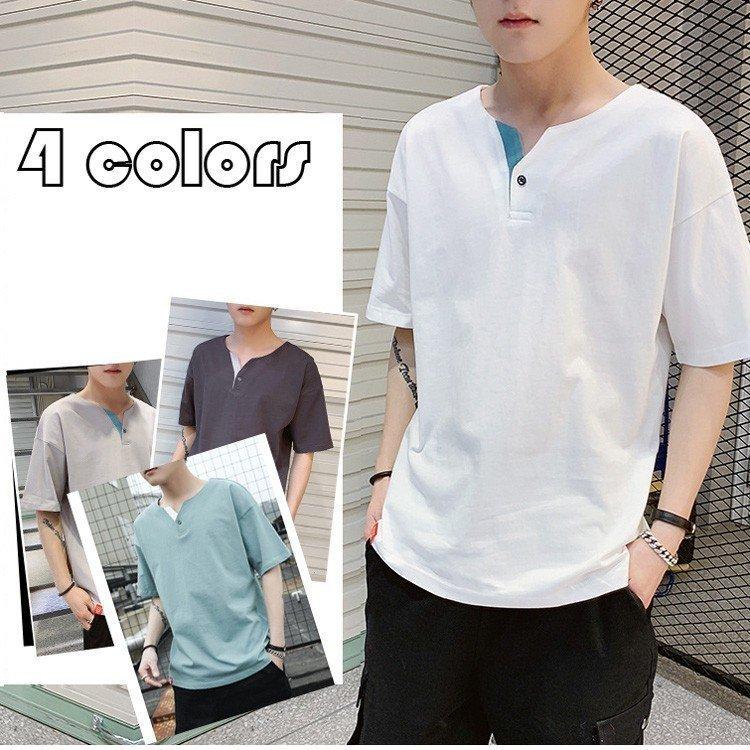 無地 Tシャツ綿 Tシャツ メンズ Vネック Tシャツ 五分丈 夏半袖 ベースボール メンズ 大きいサイズ シンプル プ おしゃれ 新作 代 30代 40代 Aimf12 エマーブルストア 通販 Yahoo ショッピング