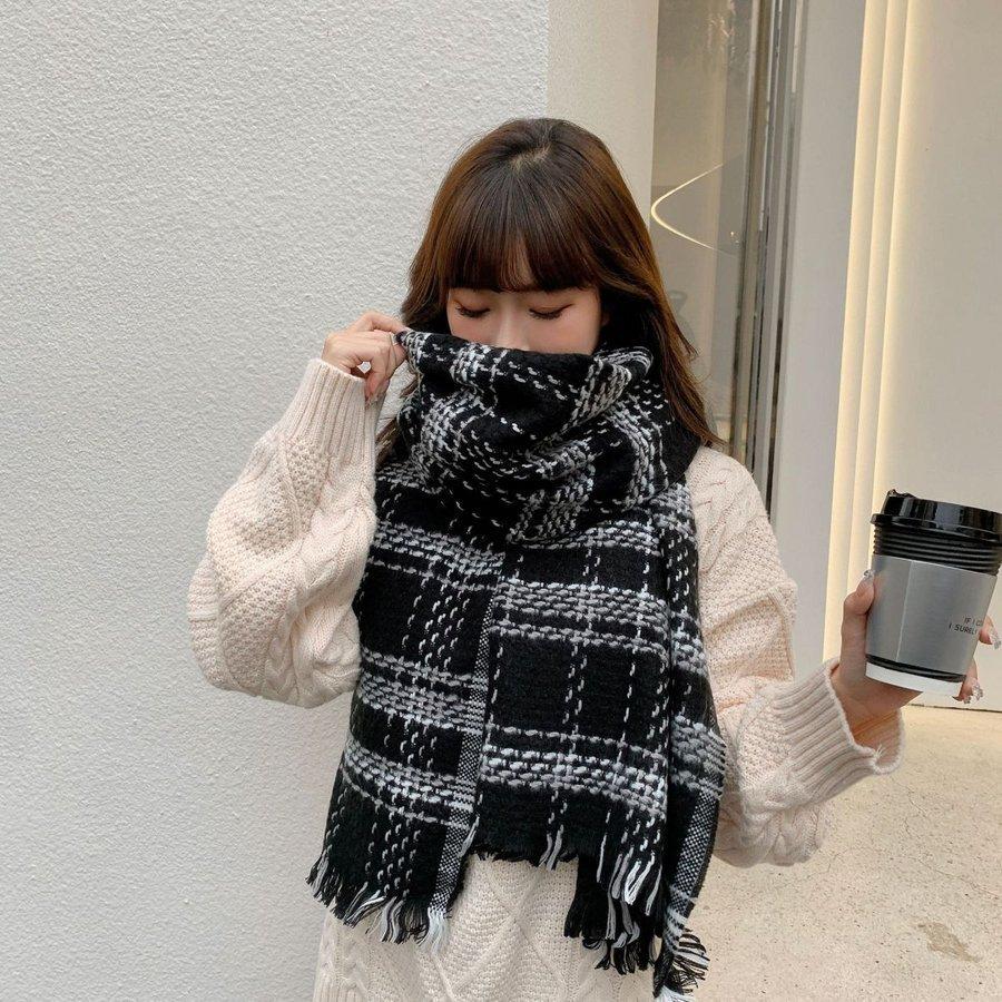 通販でクリスマス マフラー レディース クリスマス 誕生日プレゼント レディース マフラー スカーフ 秋冬マフラー レディースファッション 防寒対策 大判 マフラー カラー コーヒー色 Www Sustentec Com Br