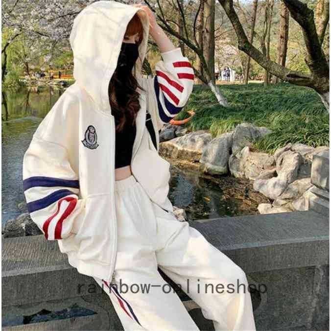 ジャージ レディース 上下 セット 長袖 春秋 2点セット セットアップパーカー 長ズボン スポーツウェア 運動服 部屋着 Aim エマーブルストア 通販 Yahoo ショッピング