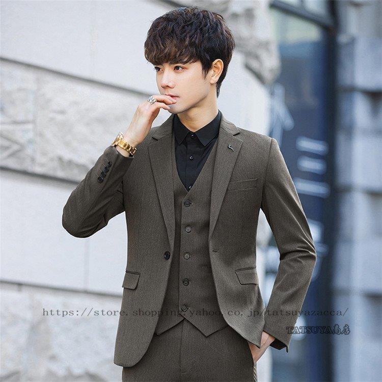 スーツ メンズ スリーピース 3ピーススーツ ビジネススーツ 秋 冬 Suit オシャレ スリム セットアップスーツ ファッション 通勤 パーティー 結婚式 Aime55 エマーブルストア 通販 Yahoo ショッピング