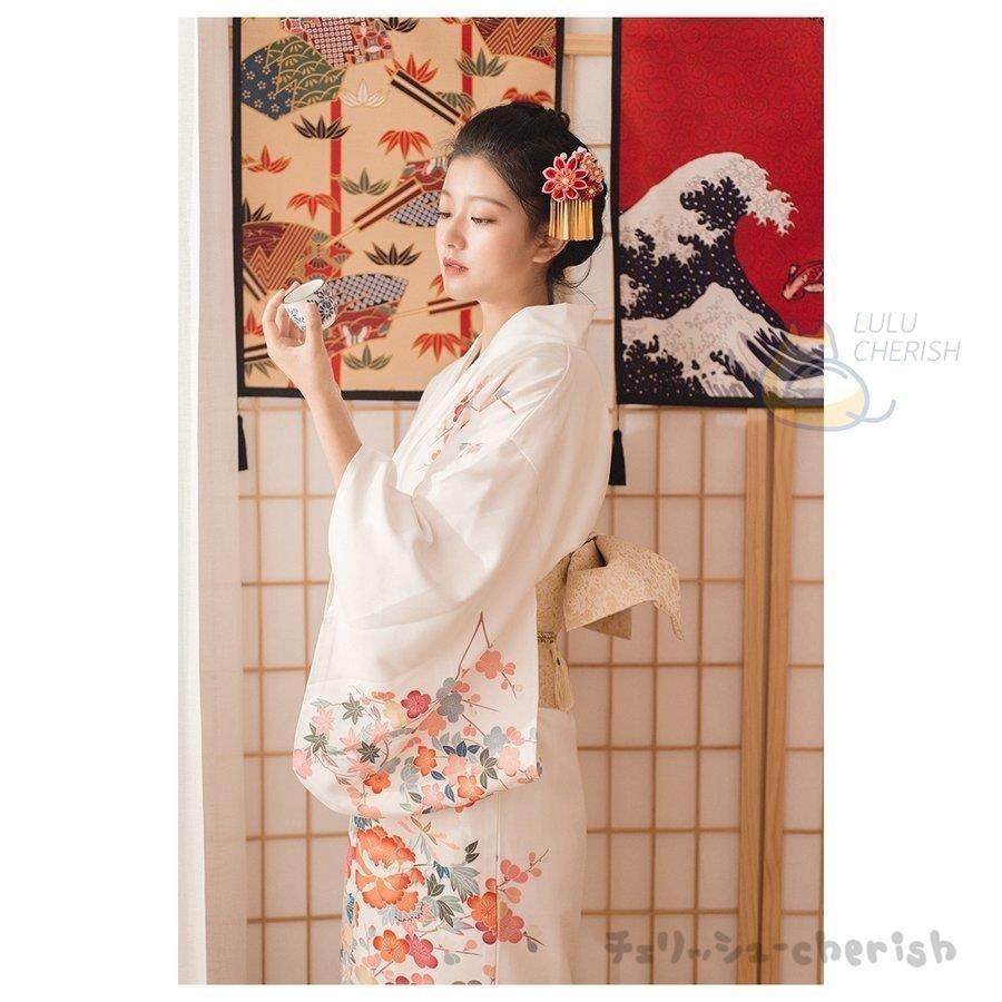 人気新品入荷 文化祭 ショッピング お稽古 お出かけ 街着 女性 洗える レディース 浴衣 夏 ホワイト 白 白い レトロ 婦人 着物 花柄 花 花見 可愛い 上品 花柄 髪飾り 花火 浴衣単品 Michiganestateplanning Com