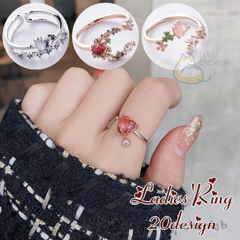 指輪 リング ファッションリング ハート フラワー ストーン 2連風 重ね付け風 きれい 可愛い かわいい デザイン豊富 レディース 女性 アクセサリ 卒業式 Aime93 エマーブルストア 通販 Yahoo ショッピング