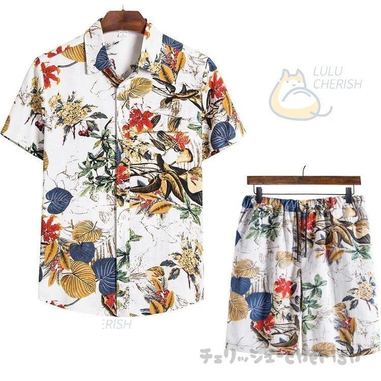 2点 上下セット メンズ 半袖 上下 おしゃれ アロハ セットアップ アロハシャツ 海パン 大きいサイズ カジュアル 夏 Aimeea エマーブルストア 通販 Yahoo ショッピング