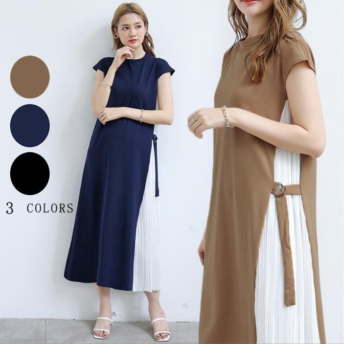 夏 レディース ノースリーブワンピース タートルネック ワンピース 5colors 夏 Aima エマーブルストア 通販 Yahoo ショッピング