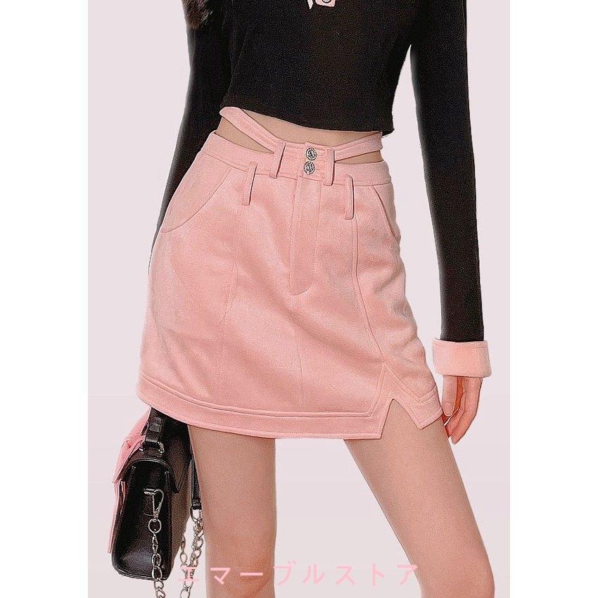 ウエスト 切り込み スエード タイト スカート 原宿系 病みかわいい 地雷系 量産型 ゆめかわいい ボボンニジュウイチ B2119 Aims エマーブルストア 通販 Yahoo ショッピング