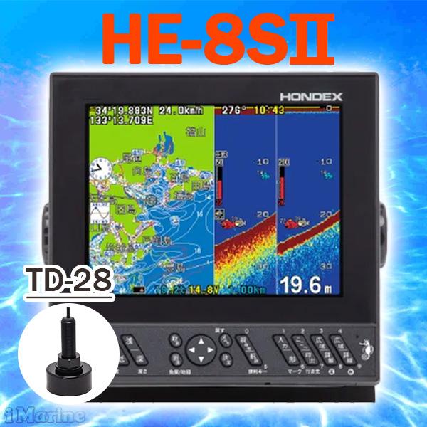 ホンデックスGPS魚探 11/26在 HE-8SII 600w 振動子TD28 ホンデックス 