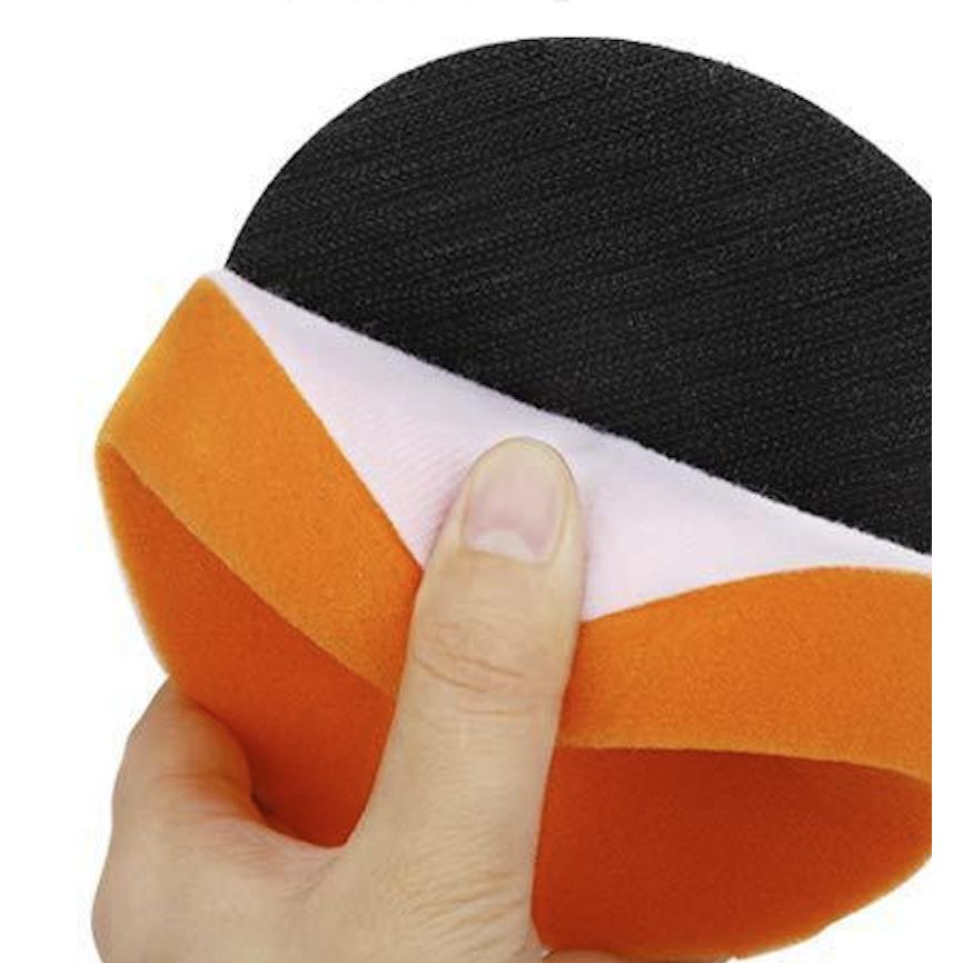 ポリッシャーバフ スポンジバフ 125mm  4枚セット 扁平スポンジ オレンジ 電動ポリッシャー 磨きワックス用 平型 波型 |  | 07