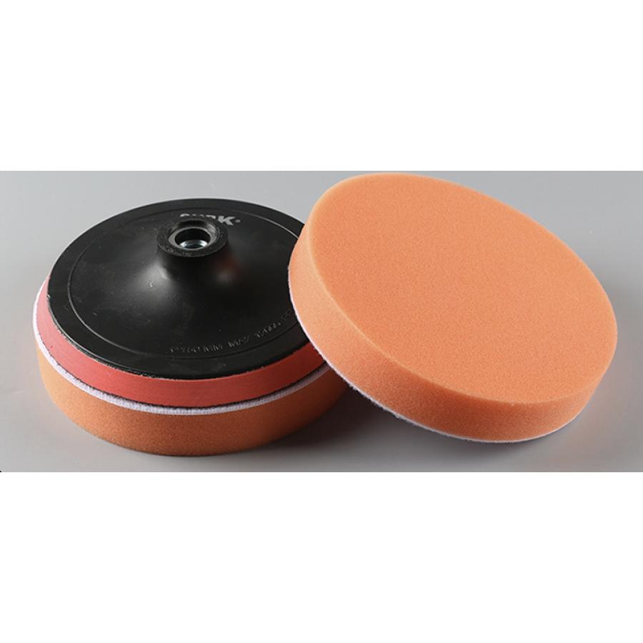 ポリッシャーバフ スポンジバフ 125mm  4枚セット 扁平スポンジ オレンジ 電動ポリッシャー 磨きワックス用 平型 波型 |  | 08