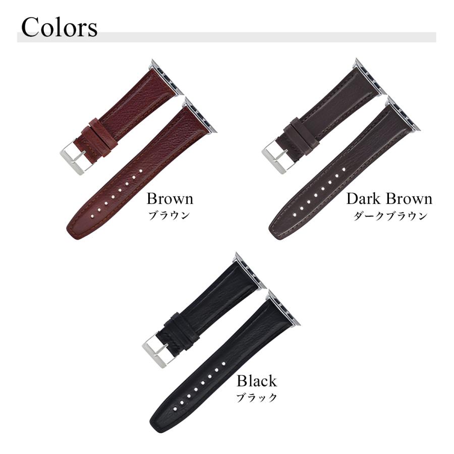 Apple watch アップルウォッチ 本革バンド 山羊革 フランス製ゴートレザー使用 Series10対応 |  | 07