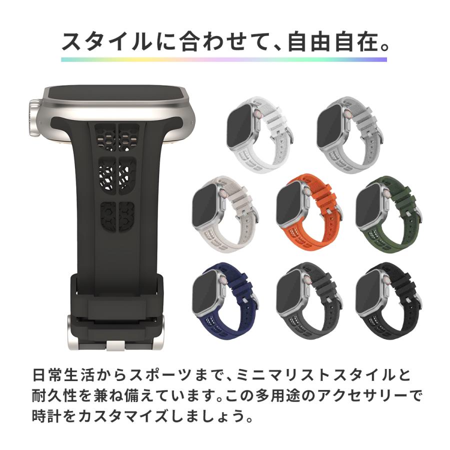 Apple Watch BAND アップルウォッチバンド シリコン CLASSIC SPORT 全シリーズ対応 ダイビング サーフィン スポーツ 38mm 40mm 41mm 42mm 44mm 45mm 46mm 49mmSE |  | 11