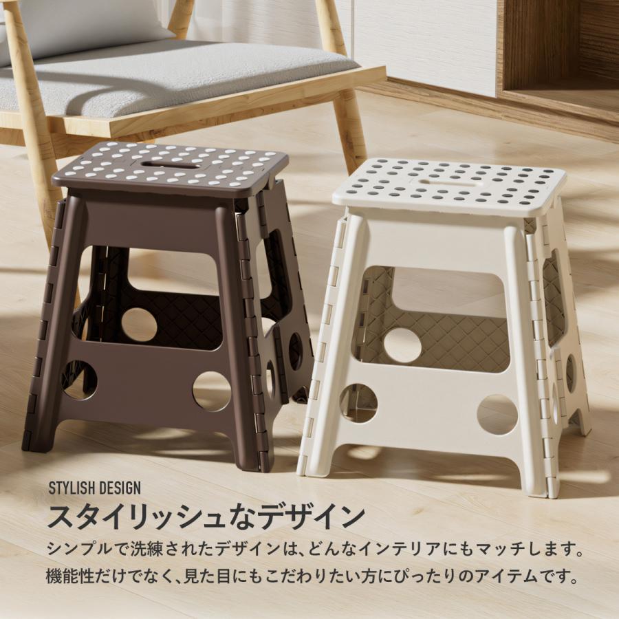 折りたたみ ステップスツール 踏み台 脚立    高さ39cm 安全ロック サーフボードスタンドにも |  | 07
