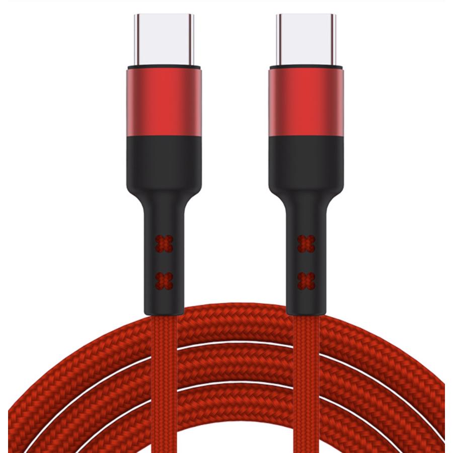 【ジャンク品】 赤/黒 本体 USBケーブル付き TYPE C ケーブル 30cm タイプC USBC USB2.0 USB to 60W 3A出力で急速