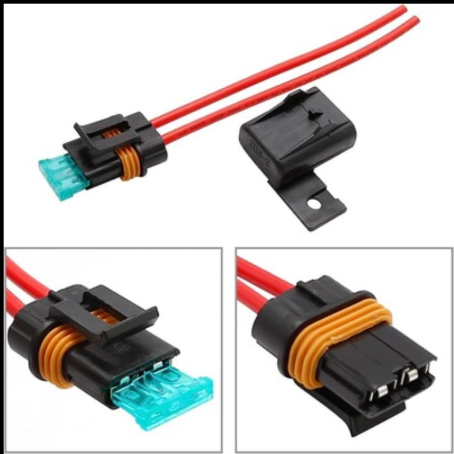 防水 防塵 ヒューズホルダー IP67 12AWG 20A 30A 車両 船舶用 バイク