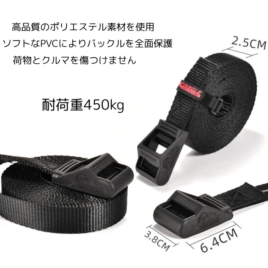 荷締めベルト タイダウン ソフトカバー付き キズ防止 5m or 2.5m 幅