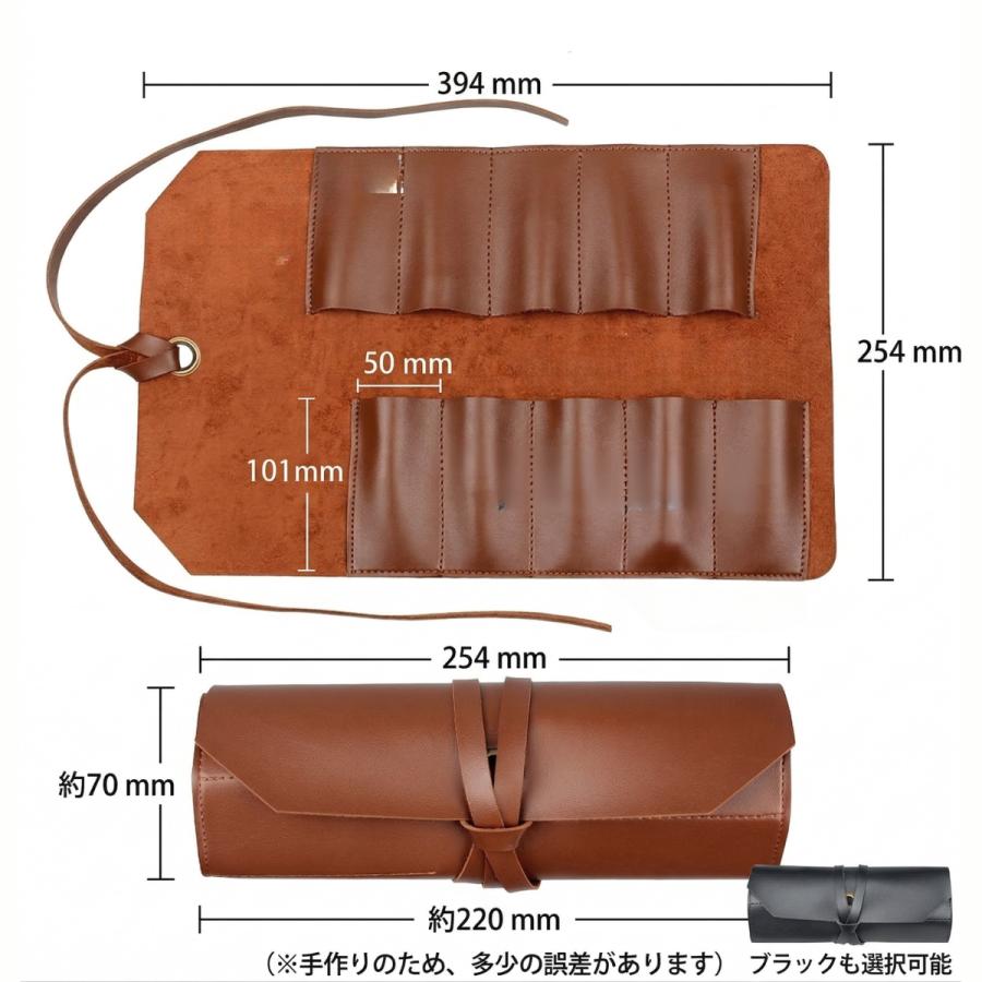 本革 バイク ツールバッグ ロール 車載工具 収納 ケース 牛革 レザー ハーレー アメリカン ツーリング メンテナンス ブラウン ブラック 2色 |  | 05