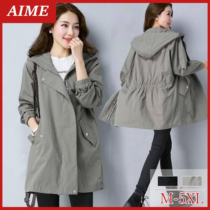 トレンチコート ジャケット レディース カジュアルコート アウター 春 秋 女性用 大きめサイズ 普通サイズ フード付き ワークマン女子 通勤 通学 おすすめ K0406bousui11 エイム 通販 Yahoo ショッピング