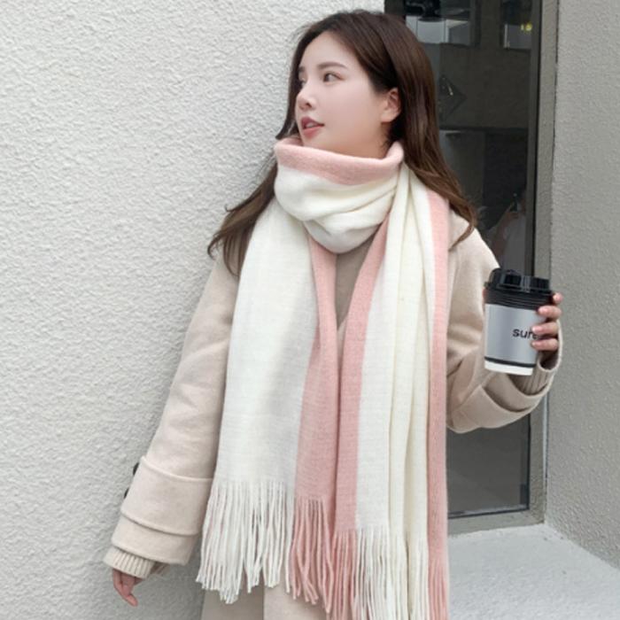 マフラー レディース おしゃれ ストール 大判 無地 秋 冬用 リバーシブル 羽織り 大きめ 可愛い | ブランド登録なし | 09
