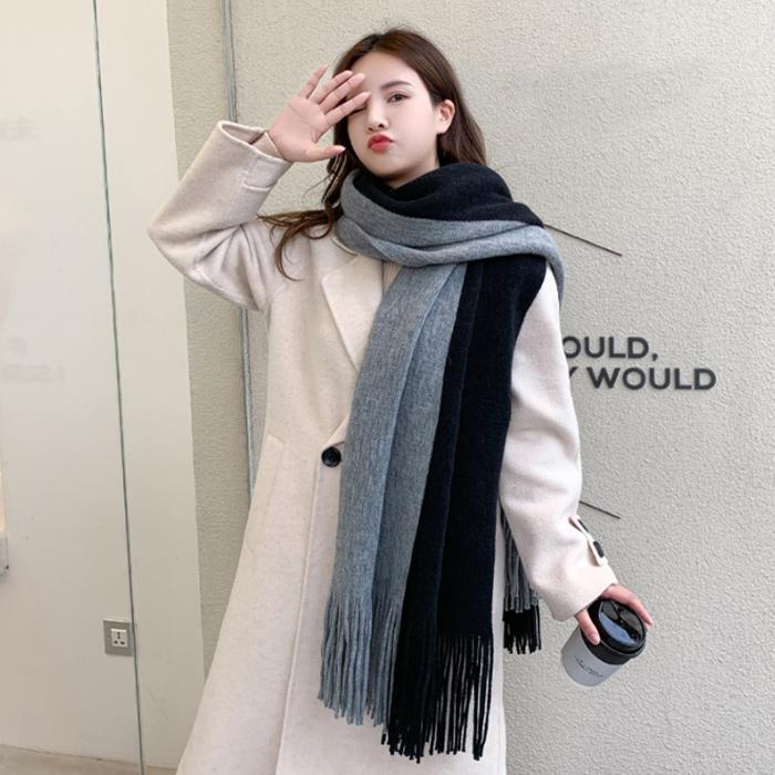 マフラー レディース おしゃれ ストール 大判 無地 秋 冬用 リバーシブル 羽織り 大きめ 可愛い | ブランド登録なし | 10