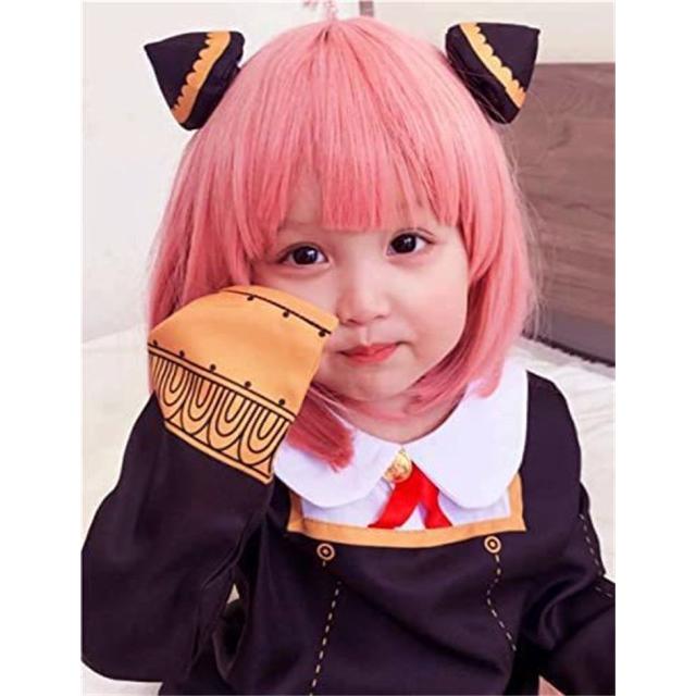 子供サイズ 送料無料 SPY×FAMILY スパイファミリー風 アーニャ・フォージャー 耐熱 ウィッグ かつら ※ネット付き 女の子用|aimee-shop|03