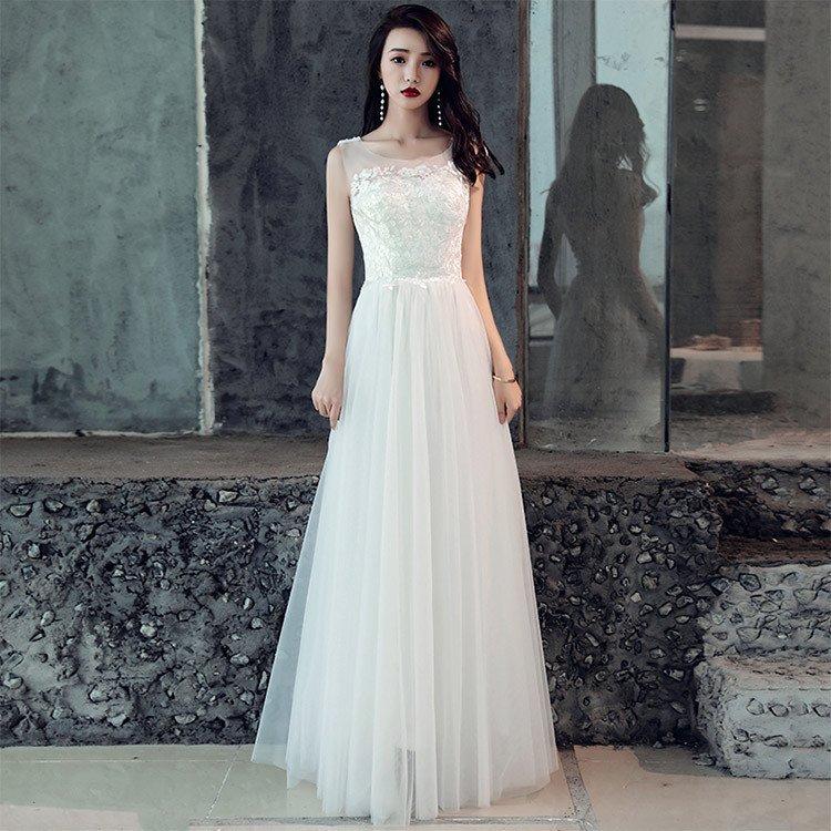 通販限定 送料無料 ドレス 格安 ウエディングドレス 白 ドレス 二次会 花嫁 結婚式 袖あり ウェディングドレス フォーマル 編み上げタイプ おしゃれ レース ワンピース 大流行中 Server1 Billbrain Tech