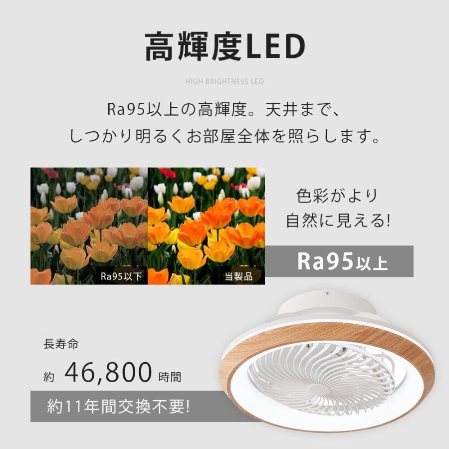 シーリングファンライト 首振り led DCモーター  シーリングライト ファン付き照明 シーリングファン 扇風機付き 省エネ タイマー機能 空気循環 静音 薄型 寝室_19