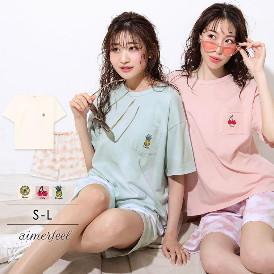 パジャマ 上下セット 半袖 ルームウェア セットアップ 綿 夏 レディース 部屋着 おしゃれ 寝巻き ルームウエア Aimerfeel エメフィール エメフィールpaypayモール店 通販 Paypayモール