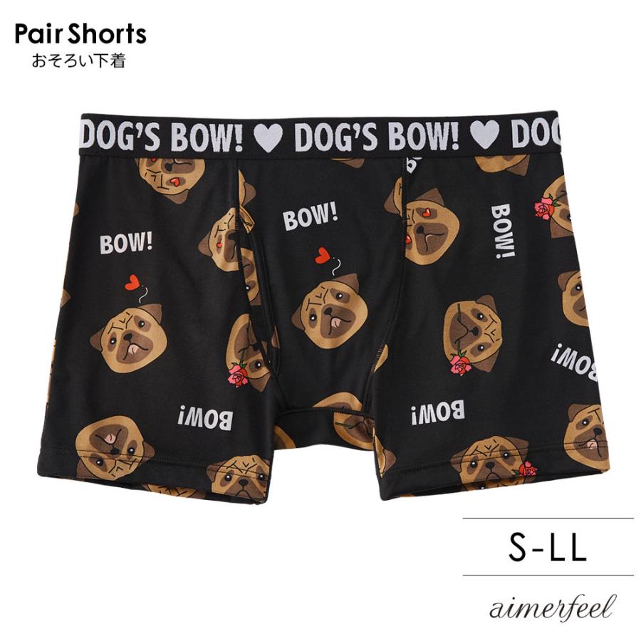 メンズ ボクサー Dogs Bow ボクサーショーツ メンズ 男性 下着 レディース Aimerfeel エメフィール メール便可 エメフィールpaypayモール店 通販 Paypayモール