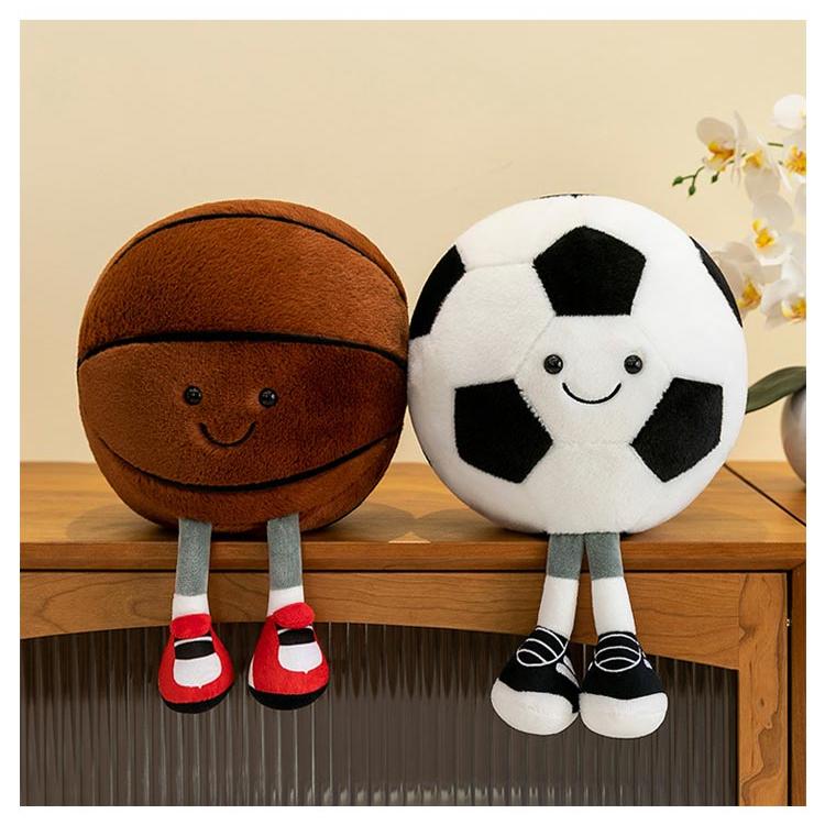 ぬいぐるみ サッカー 癒しの抱き心地!サッカーボール バスケットボール