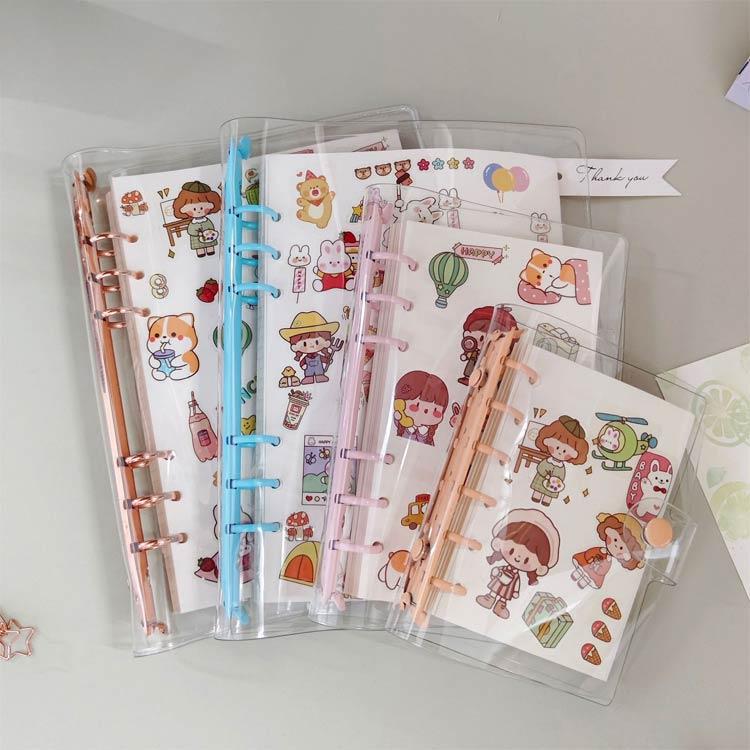 バインダー ミニ手帳 シール帳 推し活 A6 A5サイズ クリアバインダー 2