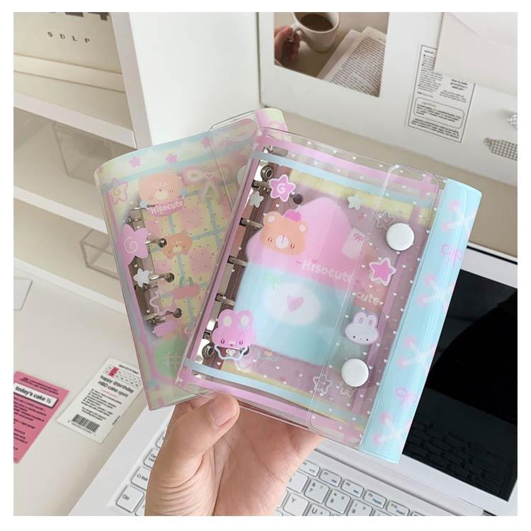 韓国風文具 バインダー M5 サイズ オープン 可愛いノート キャラクター