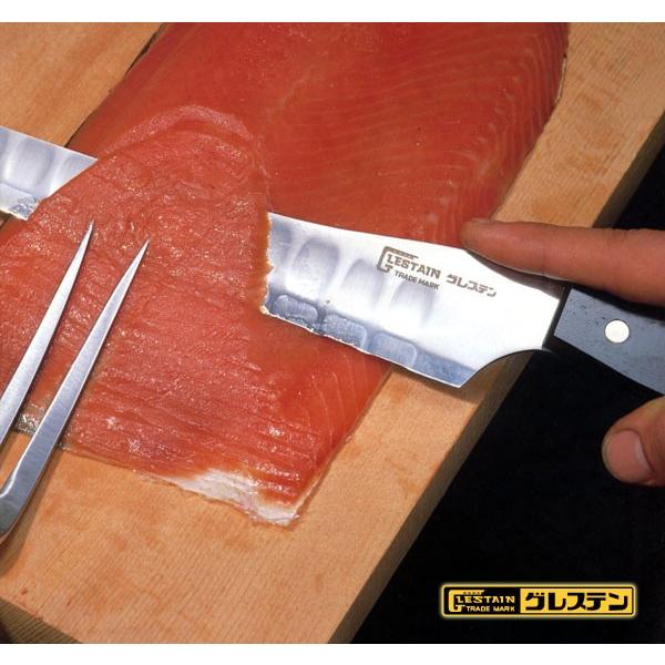 グレステン 包丁 名入れ サーモンスライサー 360mm 336GAKL 黒積層強化