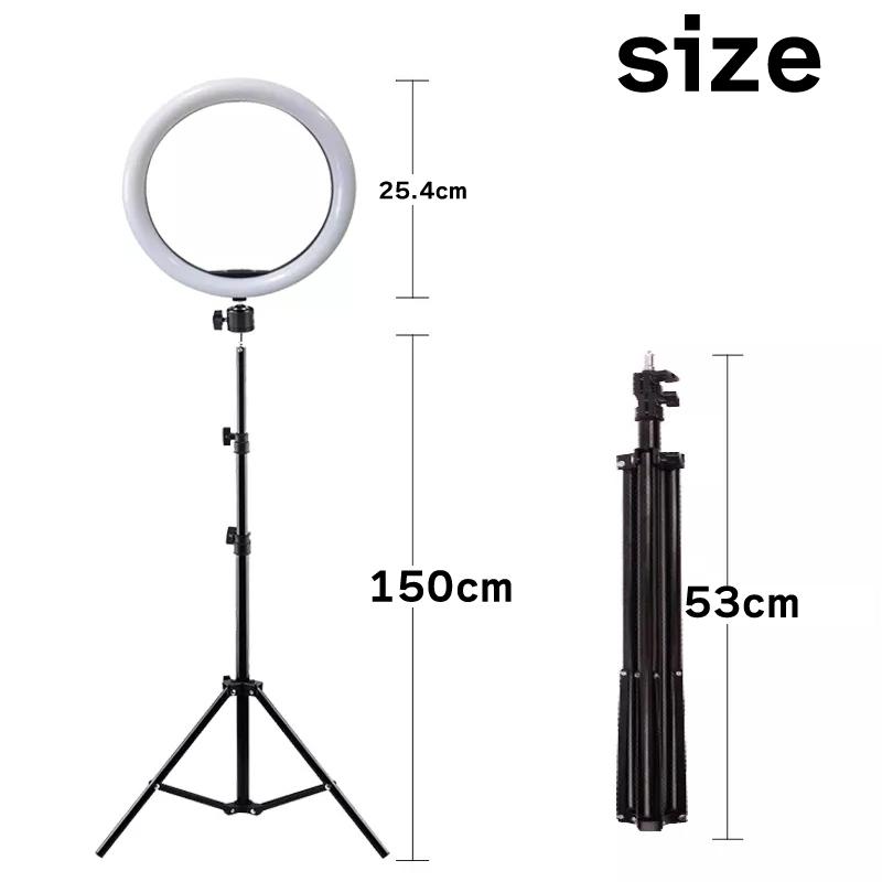 リングライト　スタンド付き　カラー切換　ショート・ロングスタンド　LED |  | 02