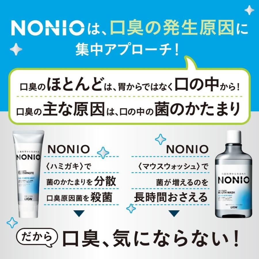 ライオン NONIO ノニオ ハミガキ ピュアリーミント 130g ライオン 歯磨き粉｜aimira｜02