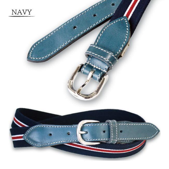 ネイビー ゲバルト ベルギー織物 ゴム ベルト 1076 ストレッチ 日本製 |  | 01