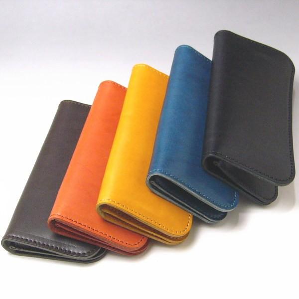 メンズ長財布 本革 栃木レザー 日本製 ダークブラウン 褐色 08 ヌメ革 新品 レザーブランド栃木レザー社製牛革使用 |  | 03