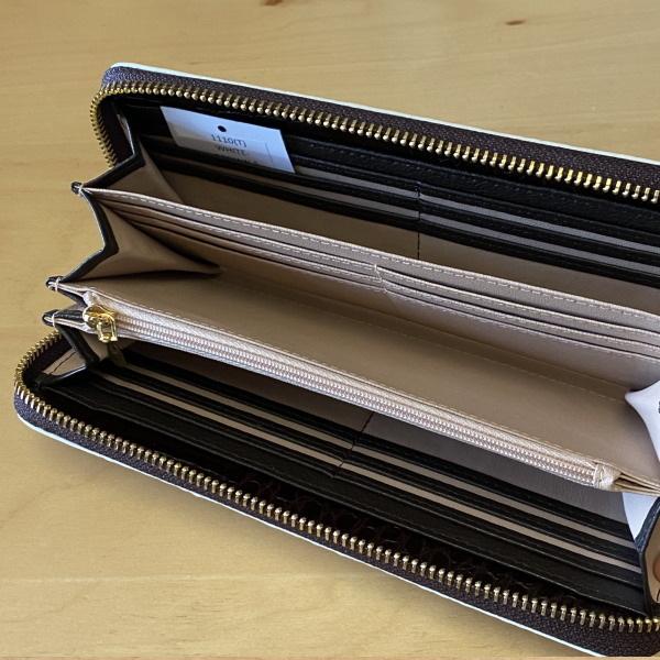 ラウンドファスナー長財布 カイマン ワニ革 ヒマラヤ染め ブラウン 本