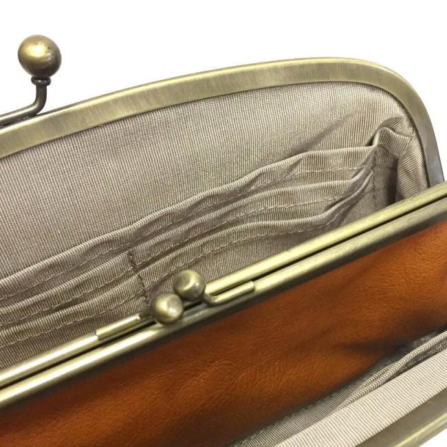 ブラック コルドレザー 本革 親子がま口財布 1202 JAPAN LEATHER 日本製 |  | 03