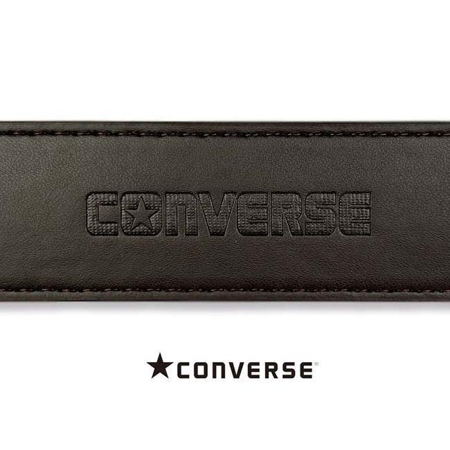 ベルト メンズ 穴なし コンバース リアルレザー 幅3.3cm 1706 ブラック | CONVERSE | 03