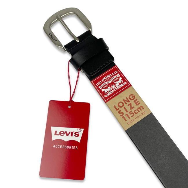 ベルト メンズ 大きめ 本革 牛革 リーバイス リアルレザー プレーン 6064 Lサイズ ブラウン | Levi's | 01